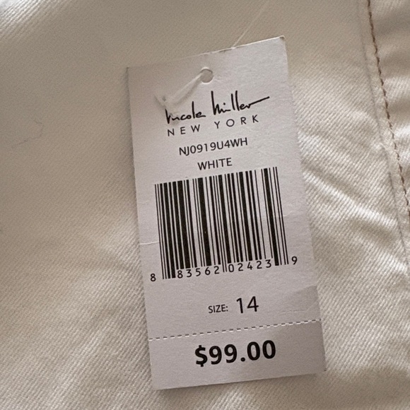 BNWT Elegant White Women's Nomad Super High Rise Wide Leg by Nicole Miller - Picture 4 of 10